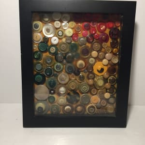 Framed button art 