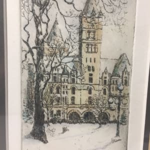 Original etching by Michael Bond "Landmark Center" 