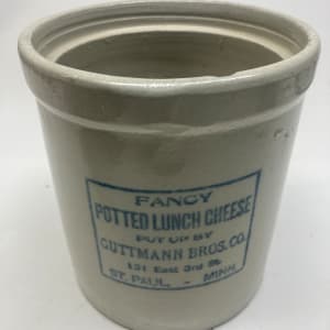 Fancy Potted Lunch Cheese advertising vase 