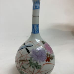 Japanese hand painted vase 