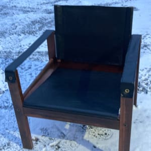 Karl Heinz Bergmiller leather sling chair 