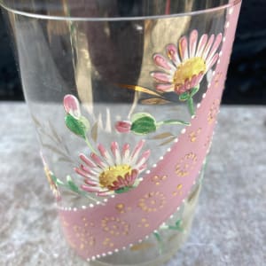 Paris hand painted glass 