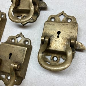 Brass Victorian era lock handels 