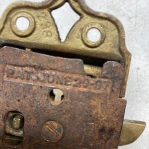 Brass Victorian era lock handels 