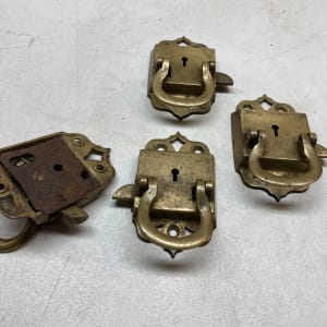 Brass Victorian era lock handels 