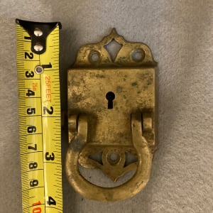 Brass Victorian era lock handels 