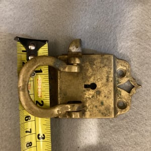 Brass Victorian era lock handels 