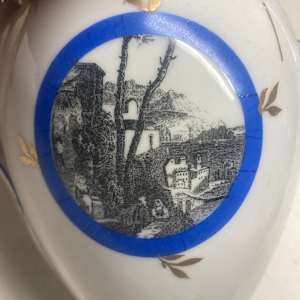 pair of Avenir Limoges porcelain pitchers 