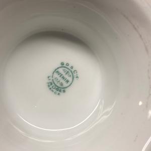 pair of Avenir Limoges porcelain pitchers 
