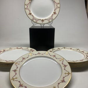 Set of 10 Royal Worcester dinner plates circa 1912 