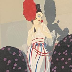 Framed serigraph Lafayette by ERTE 