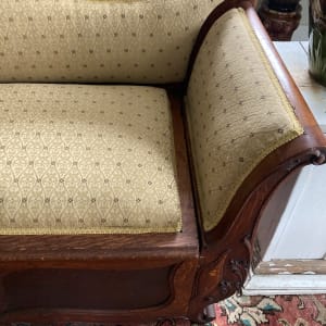 Victorian oak day bed 