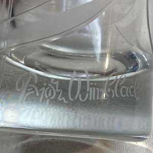 Bjorn Winblad art glass vase 