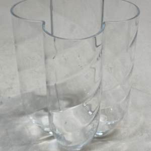 Kosta Boda art glass clear vase 