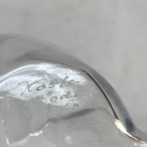 Kosta Boda art glass clear vase 