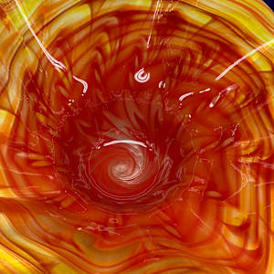 Swamp glass art glass bowl 