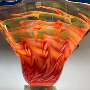 Swamp glass art glass bowl 