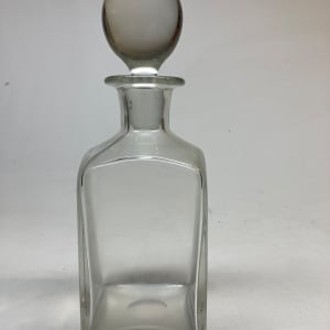 hand blown glass decanter 