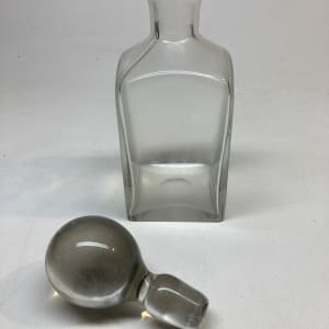 hand blown glass decanter 