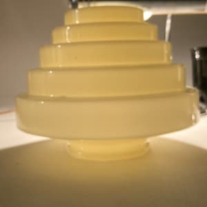 Art Deco tiered glass shade 