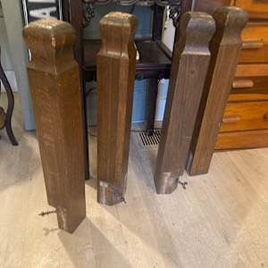 oak 2 drawer library table 