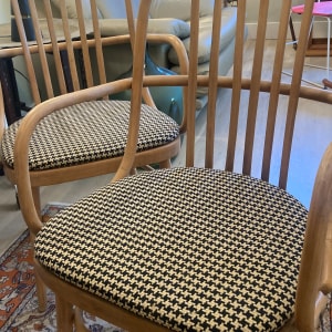 Pair of bentwood arm chairs 