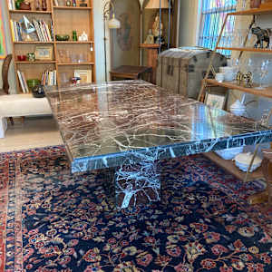 Marble top Italian dining table 