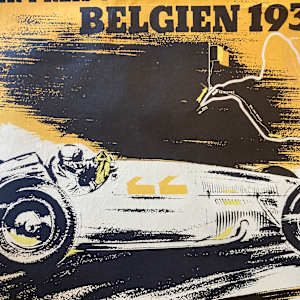 1939 Belgien  Mercedes-Benz vintage poster 
