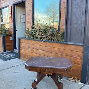 Marble top Victorian walnut coffee table 