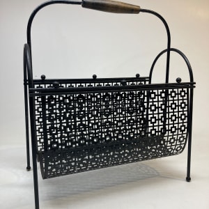 mid century modern magazine rack 