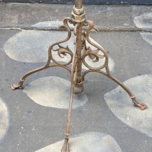 turn of the century iron coat tree 