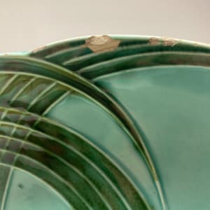 Art Nouveau Majolica plate 