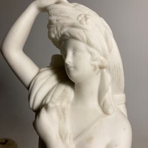 Parian figure girl with wheat 