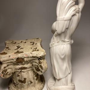 Parian figure girl with wheat 