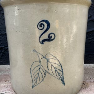 2 gallon birch leaf Redwing crock 