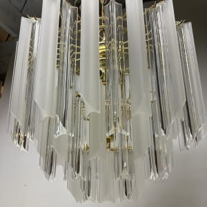 3 tiered lucite Chandelier 