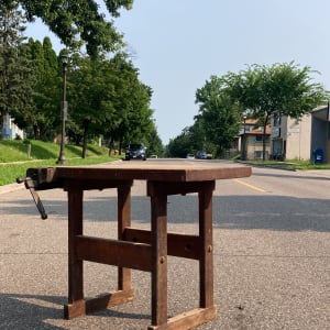 vintage work table 