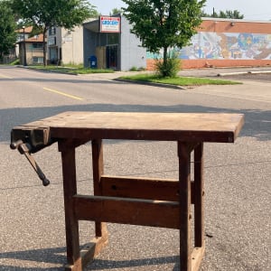 vintage work table 