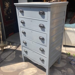 Painted industrial dresser 