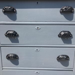 Painted industrial dresser 