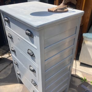 Painted industrial dresser 