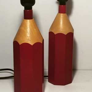 pair of pencil table lamps 