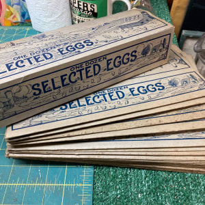 New old stock card board egg containers 