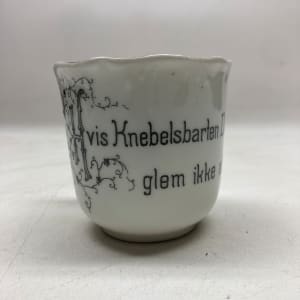 Victorian porcelain mustache mug 