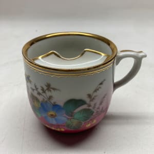 Victorian porcelain mustache mug 