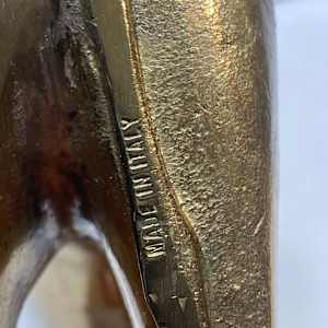 mid century modern Italian metal sculptural bull 