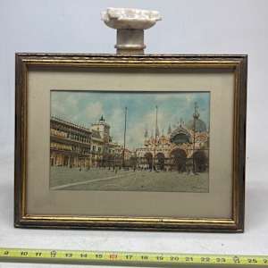 Original Italian watercolor Venice by A . Biondetti 
