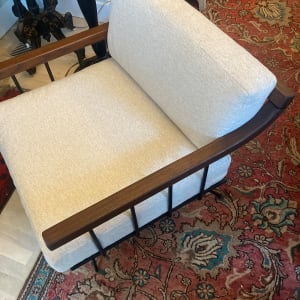 Mid century modernRichard McCarthy  Selrite chair with wood arms 