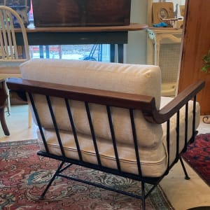 Mid century modernRichard McCarthy  Selrite chair with wood arms 