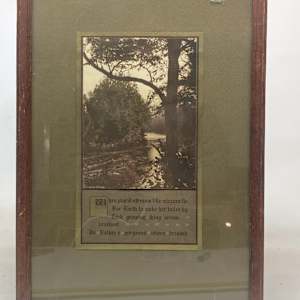Framed photo and poem 